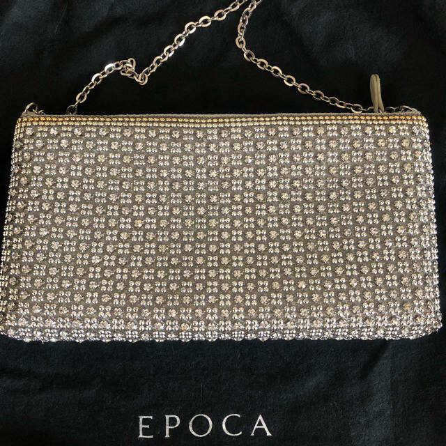 【お値下げ品】☆美品☆ EPOCA(エポカ) パーティーバッグ シルバー