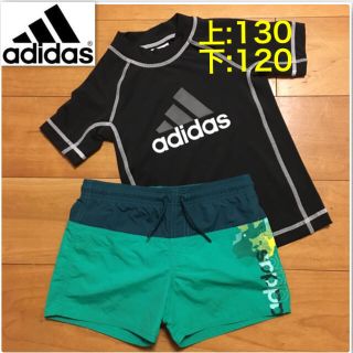 アディダス(adidas)の新品 アディダス ラッシュガード&サーフトランクス 120/130(水着)