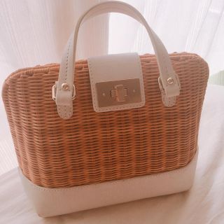 ケイトスペードニューヨーク(kate spade new york)の［最終値下げ］katespade♠︎ カゴバック(かごバッグ/ストローバッグ)