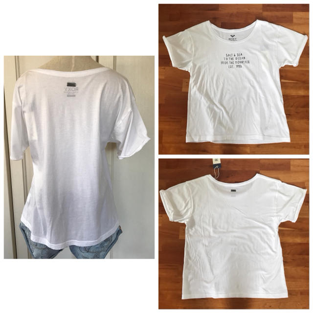 Roxy(ロキシー)のROXY 新品未使用 白Ｔシャツ レディースのトップス(Tシャツ(半袖/袖なし))の商品写真