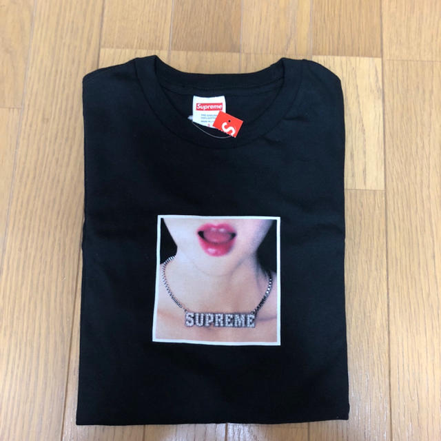 カラー黒Supreme necklace tee 18ss Sサイズ