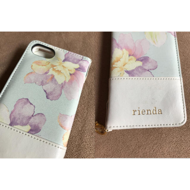 rienda(リエンダ)のまい様専用 rienda iphone7 iphone8 フラワー 手帳型  スマホ/家電/カメラのスマホアクセサリー(iPhoneケース)の商品写真