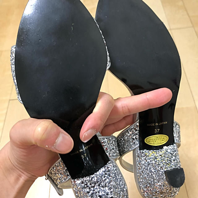 EDIT.FOR LULU グリッターサンダル size37 - サンダル