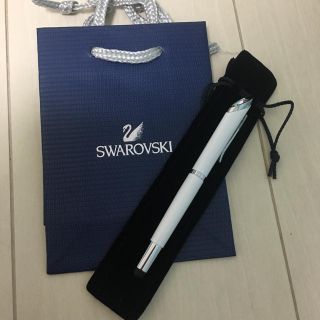 スワロフスキー(SWAROVSKI)のスワロフスキー☆タッチペン ボールペン ホワイト(ペン/マーカー)