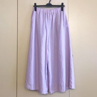 アーバンリサーチ(URBAN RESEARCH)の【pink様専用】アーバンリサーチ 麻パンツ ラベンダー(クロップドパンツ)