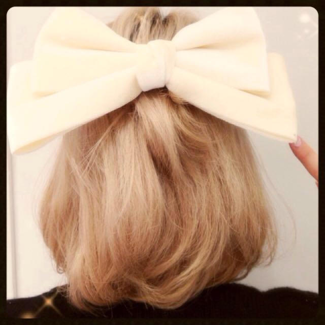 merry jenny(メリージェニー)のBIGリボンバレッタ🎀ワイン レディースのヘアアクセサリー(ヘアピン)の商品写真