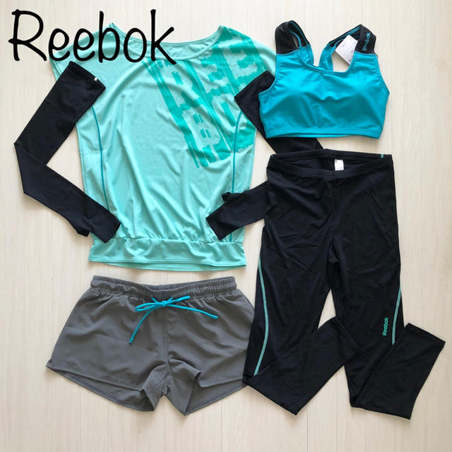 Reebok(リーボック)の新品 Reebok 水陸両用 水着 フィットネスウェア 9M AGN 体型カバー レディースの水着/浴衣(水着)の商品写真