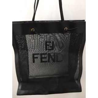 フェンディ(FENDI)のFENDI フェンディ メッシュ レザー ハンド トート バッグ 美品(トートバッグ)