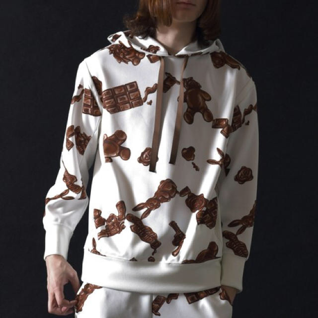 choco murder hoody MILKBOY ホワイト × ブラウン