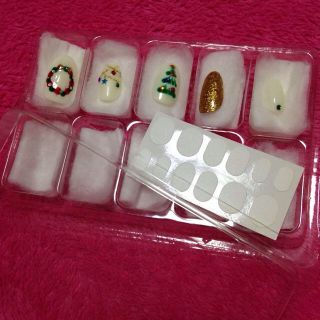 クリスマス ネイルチップ コスメ/美容のネイル(つけ爪/ネイルチップ)の商品写真