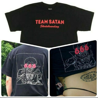 TEAM SATAN SKATE TEAM MR.サタンTシャツ 666
