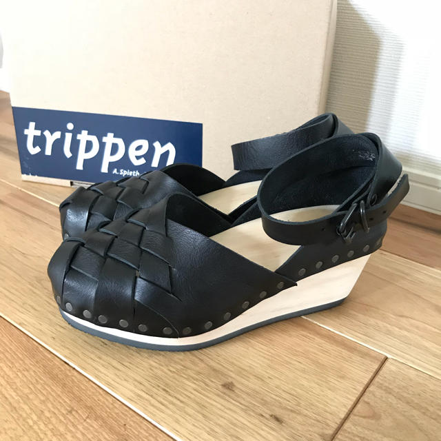 trippen 35 ウッドソール  サンダル ストラップサンダル