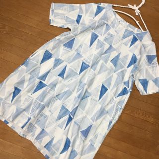 ネストローブ(nest Robe)のTUTIE. 三角柄の爽やかワンピース  size FREE(ロングワンピース/マキシワンピース)