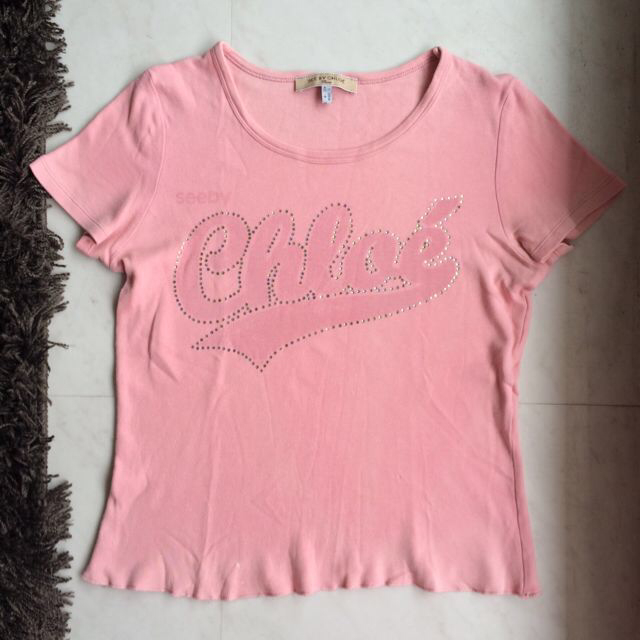 SEE BY CHLOE(シーバイクロエ)のSee by chloe Tシャツピンク レディースのトップス(Tシャツ(半袖/袖なし))の商品写真