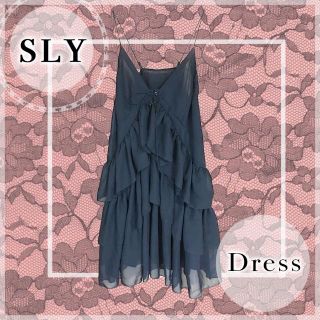 スライ(SLY)の【SLY】シアーキャミドレス(ミニワンピース)