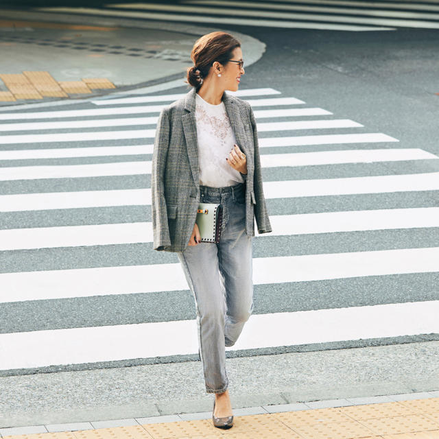 大草直子着 アッパーハイツ eighty´s ミッドライズ アンクル デニム- 大草直子着 アッパーハイツ eighty´s ミッドライズ アンクル デニム-
