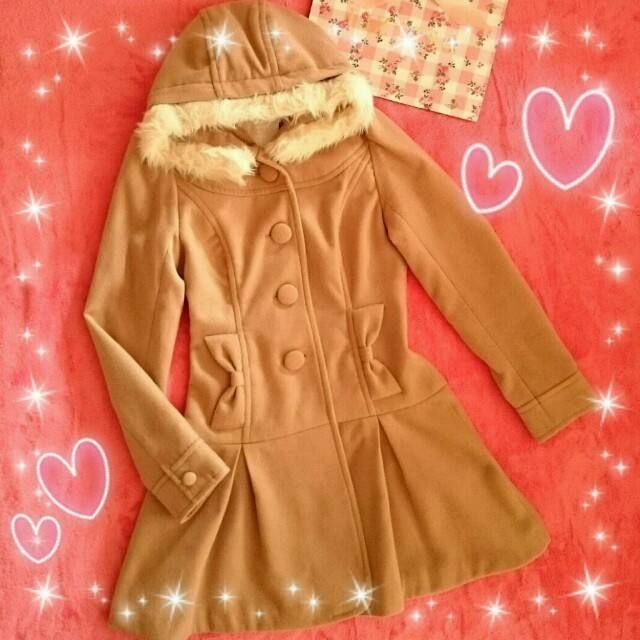 新品★モテ可愛♡おリボンワンピコート♡