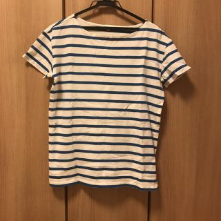 ムジルシリョウヒン(MUJI (無印良品))の無印良品 青ボーダーＴシャツ(Tシャツ(半袖/袖なし))