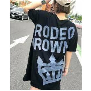 ロデオクラウンズワイドボウル(RODEO CROWNS WIDE BOWL)の今期新作RODEO CROWNS✩RCWB✩デニムパッチビッグTシャツワンピース(Tシャツ(半袖/袖なし))