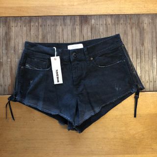 ディーゼル(DIESEL)の新品 DIESEL サイドジップショートパンツ 26(ショートパンツ)