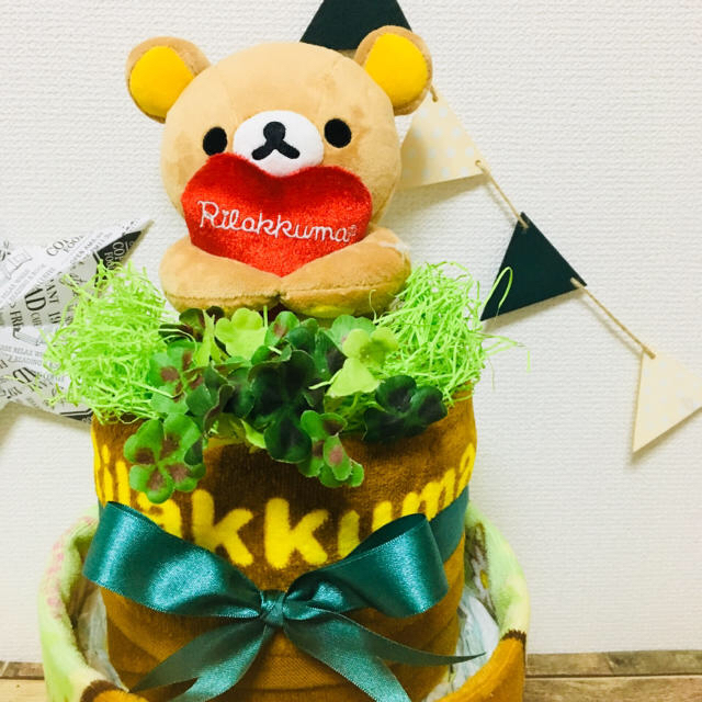 リラックマおむつケーキ 女の子男の子出産祝いの通販 By 黒野有加 S Shop ラクマ