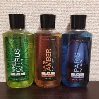 バスアンドボディーワークス(Bath & Body Works)のメンズ☆ボディソープ3本セット 2In1 ヘアー&ボディ用ソープ(ボディソープ/石鹸)