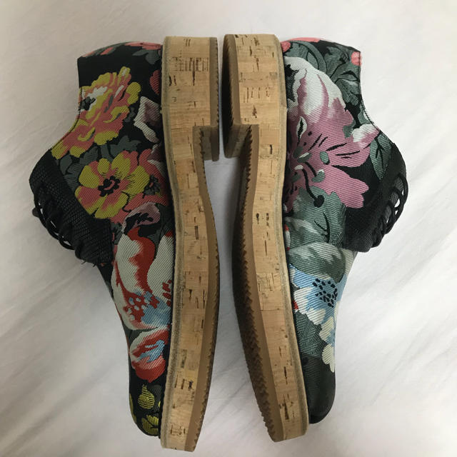 dries van noten ドリスヴァンノッテン　花柄　レースアップシューズ