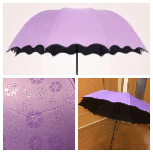 日傘  晴雨兼用折りたたみ日傘  折りたたみ傘 レディースのファッション小物(傘)の商品写真