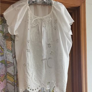 ツモリチサト(TSUMORI CHISATO)の★ツモリチサト ★マーメイド刺繍ブラウス(シャツ/ブラウス(半袖/袖なし))