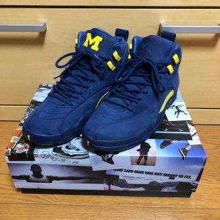 ナイキ(NIKE)のNIKE AIR JORDAN 12 retro Michigan 27.5(スニーカー)