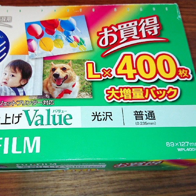 富士フイルム(フジフイルム)の【未使用】FUJIFILM  L版 400枚セット スマホ/家電/カメラのカメラ(その他)の商品写真