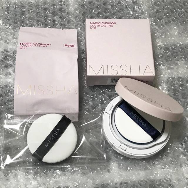 MISSHA(ミシャ)のミシャ クッションファンデーション  カバーラスティング N21 コスメ/美容のベースメイク/化粧品(ファンデーション)の商品写真