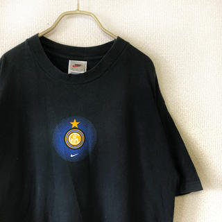 ナイキ(NIKE)の【90s】NIKE LOGO TEE メンズ XL ブラック 銀タグ 古着(Tシャツ/カットソー(半袖/袖なし))
