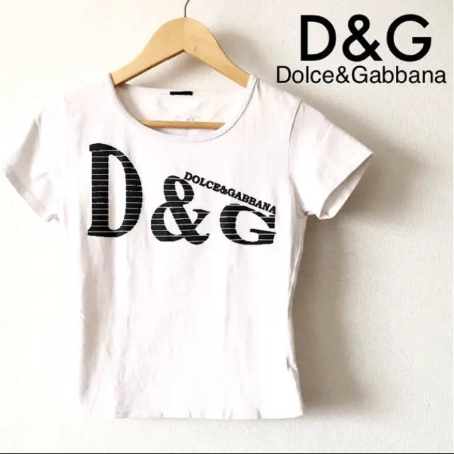 DOLCE&GABBANA(ドルチェアンドガッバーナ)のドルガバ ドルチェ＆ガッバーナ Tシャツ 半袖 レディース  白 ロゴTシャツ レディースのトップス(Tシャツ(半袖/袖なし))の商品写真