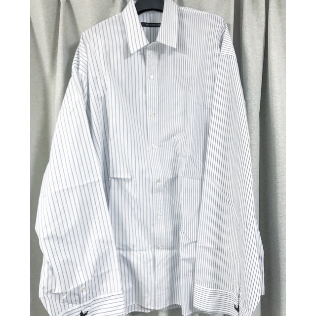 DRESSEDUNDRESSED(ドレスドアンドレスド)のdressedundressed  xxl pin stripe shirt メンズのトップス(シャツ)の商品写真