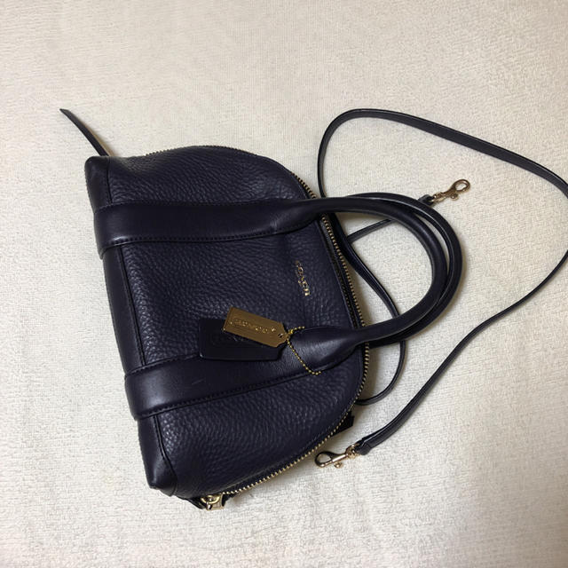 【美品】COACH ミニプレストンサッチェル レザー 2wayショルダーバッグ