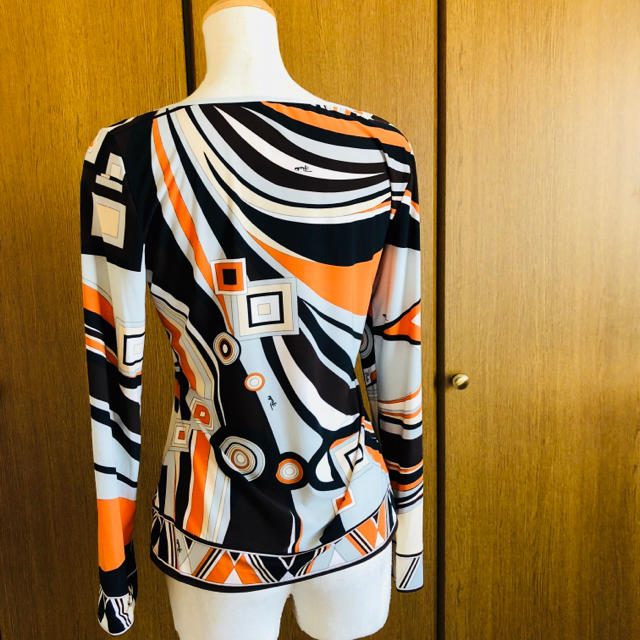 EMILIO PUCCI(エミリオプッチ)のエミリオプッチ シルク100%カットソー レディースのトップス(カットソー(長袖/七分))の商品写真