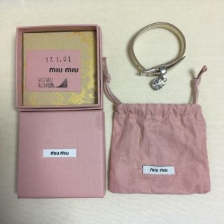 ミュウミュウ(miumiu)のmiumiu クリスタルブレスレット＊(ブレスレット/バングル)