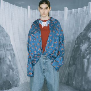 コムデギャルソン(COMME des GARCONS)のneon sign ネオンサイン 17ss ブレーカーシャツ(シャツ)