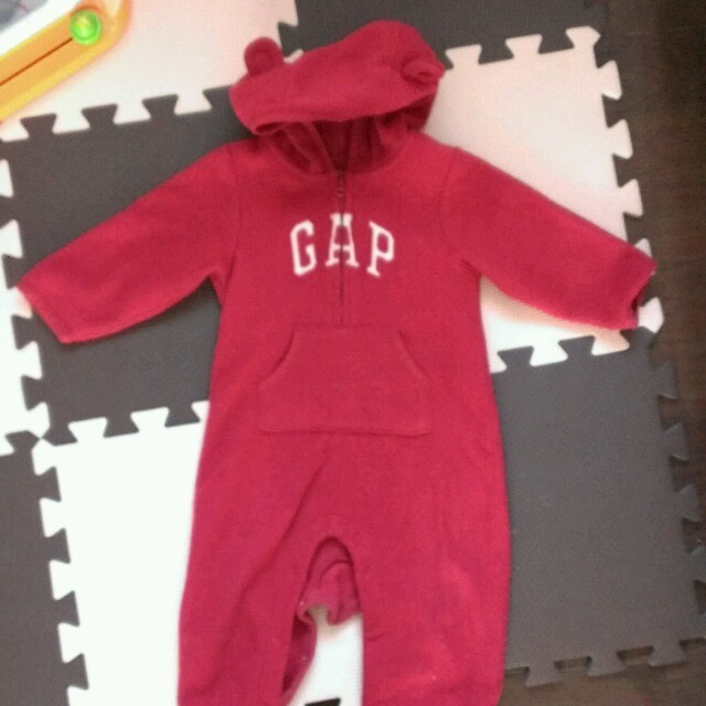 GAP Kids(ギャップキッズ)のBaby GAP 耳つきロンパース キッズ/ベビー/マタニティのベビー服(~85cm)(ロンパース)の商品写真