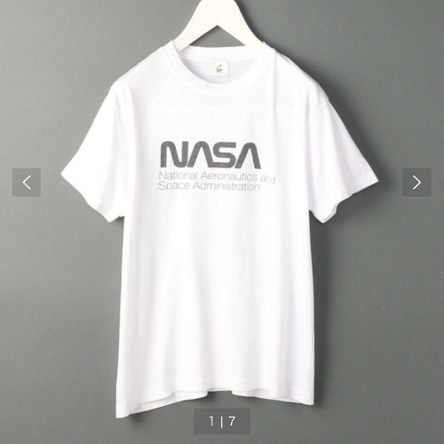 BEAUTY&YOUTH UNITED ARROWS(ビューティアンドユースユナイテッドアローズ)のROKU NASA Tシャツ 新品未使用 レディースのトップス(Tシャツ(半袖/袖なし))の商品写真