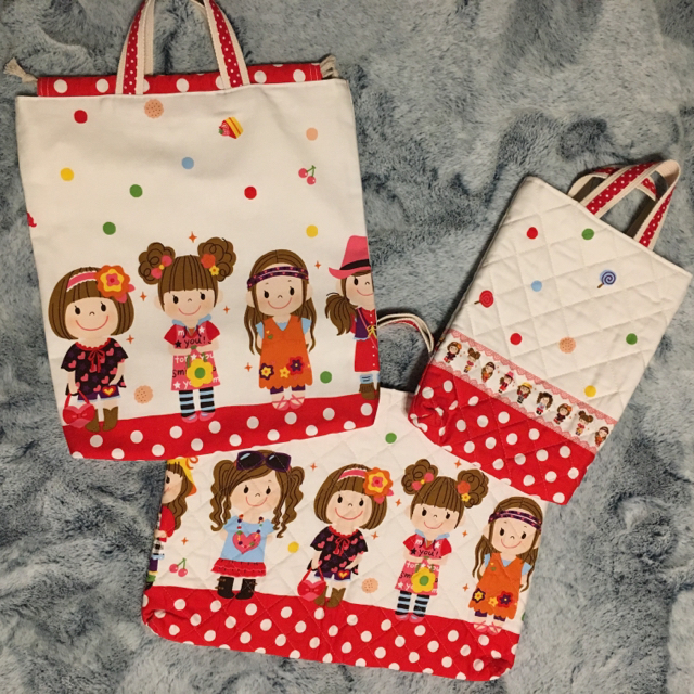 ※からふる様専用※【ハンドメイド】レッスンバッグ＆シューズバッグ ハンドメイドのキッズ/ベビー(バッグ/レッスンバッグ)の商品写真