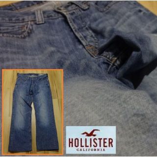 ホリスター(Hollister)のウエスト 約 ８８ センチ ＬＯＷＲＩＳＥ ＢＯＯＴ ブルーデニム ｱﾊﾞｸﾛ(デニム/ジーンズ)