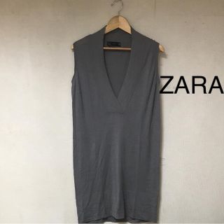 ザラ(ZARA)のZARA M シルクこワンピース(シャツ/ブラウス(半袖/袖なし))