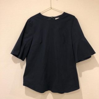 ミラオーウェン(Mila Owen)の限定値下【Mila Owen】フリルTシャツブラウス(ネイビー)(シャツ/ブラウス(半袖/袖なし))