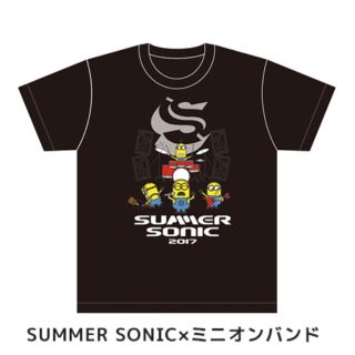 ミニオン(ミニオン)の値下げ！新品未開封 サマソニ×ミニオンズ フェス限定Tシャツ(ミュージシャン)