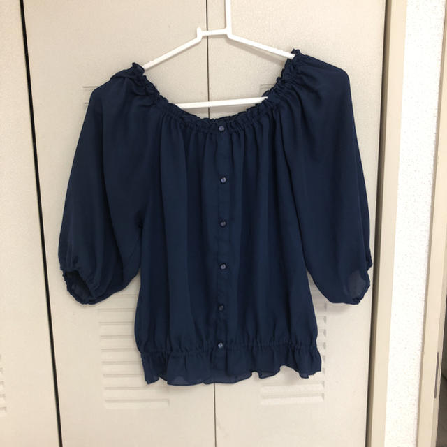 AZUL by moussy(アズールバイマウジー)のAZUL by moussy シフォントップス レディースのトップス(カットソー(長袖/七分))の商品写真