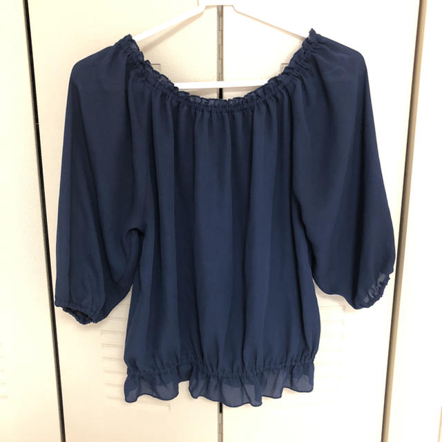 AZUL by moussy(アズールバイマウジー)のAZUL by moussy シフォントップス レディースのトップス(カットソー(長袖/七分))の商品写真