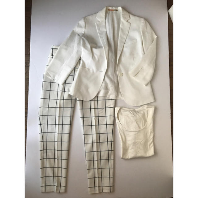 ORIHICA(オリヒカ)の[美品] ORIHIKA白パンツスーツset レディースのフォーマル/ドレス(スーツ)の商品写真