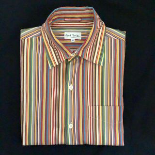 正規 Paul Smith ポール スミス マルチストライプ 半袖シャツ M